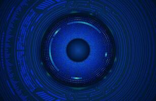 Modern Cybersecurity Eye on Technology Background vector