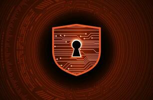 Modern Cybersecurity Technology Background with shield vector