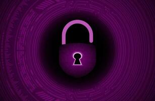 Modern Cybersecurity Technology Background with padlock vector