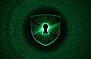 Modern Cybersecurity Technology Background with shield vector