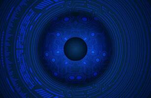 Modern Cybersecurity Eye on Technology Background vector