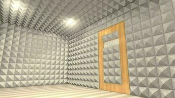 Sound proof room, anechoic chamber. video