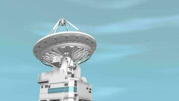 Radio telescope, communication facility. video