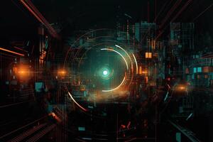 abstract art technology concept photo