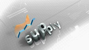 Growing chart, supply, demand, production, source video