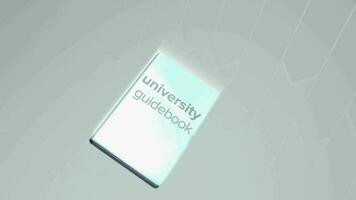 universitet guidebok zoom i animering video