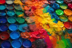 abstract art Bright rainbow palettes photo