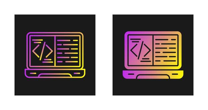 icono de vector de codificación