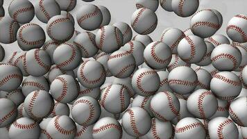 base-ball Balle animation remplissage en haut les espaces. mat inclus. video
