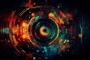 abstract art technology concept photo