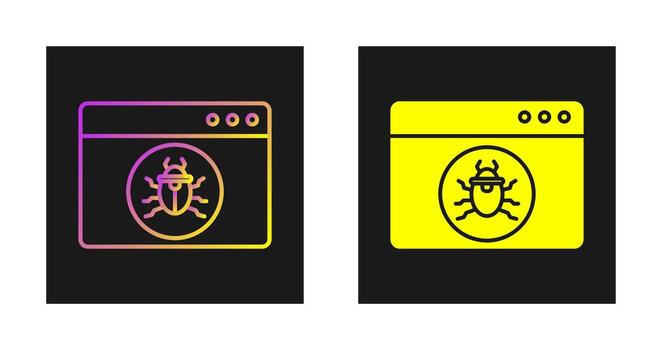 icono de vector de ataque de sitio web