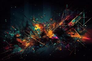 abstract art technology concept photo