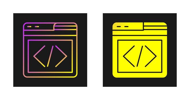 Web Programing Vector Icon