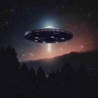 UFO in the night, the truth is out there photo