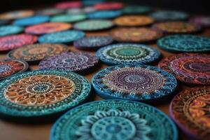 Mandalas in different patterns photo