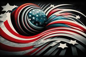 Memorial Day - Remember and Honor Poster celebration. American national holiday abstract background illustration photo