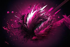 Visual Magentaverse color of the year 2023 viva magenta illustration photo