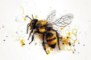 world bee day abstract illustration photo