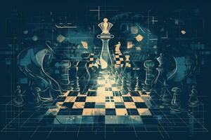 world chess day abstract illustration photo