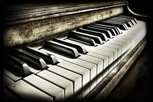 World piano keyboard international music day with wrong keys positions illustration photo