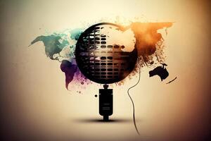 International world voice day abstract illustration photo