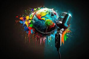 International world voice day abstract illustration photo