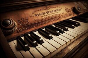 World piano keyboard international music day with wrong keys positions illustration photo