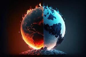 earth climate change abstract concept illustration photo