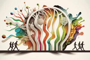 healthy organization abstract idea concept illustration photo