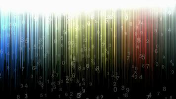 Numerical background animation, abstract, art, random, stripes. video