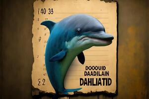 Dolphin bad Animal police mugshot line up photo