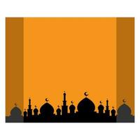 the unique of mosque background vector design