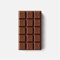 Chocolate bar on white background. photo