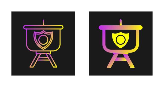 icono de vector de presentación de seguridad