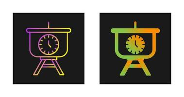 Time Manage Presentation Vector Icon