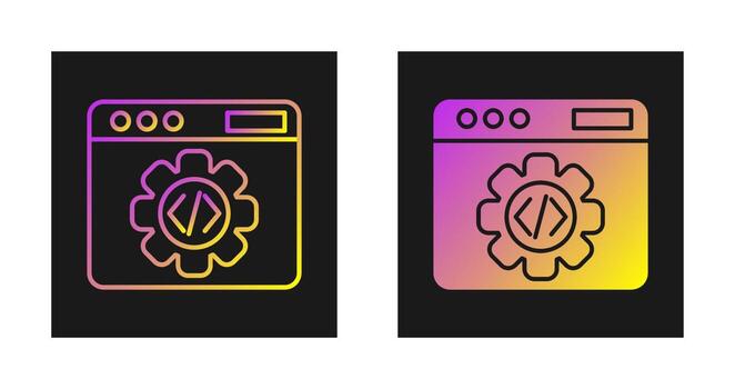 icono de vector de programación