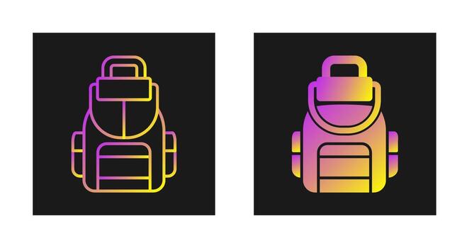 icono de vector de mochila