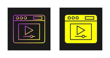 Video Player Vector Icon