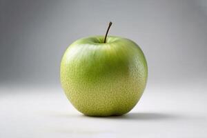 Whole apple isolate. ripe fresh apple clipping path. photo