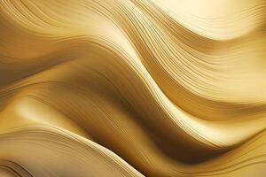 Abstract golden wave textured background. photo