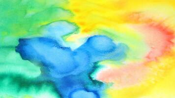 Watercolor pastel background. aquarelle colorful stains on paper . photo