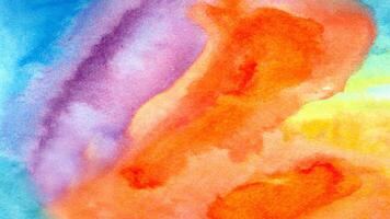 Watercolor pastel background. aquarelle colorful stains on paper . photo