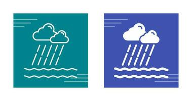 Rain Vector icon