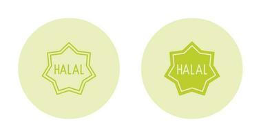 halal etiqueta vector icono