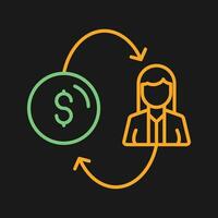 icono de vector de conversión