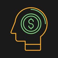 Money Thinking Vector Icon