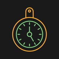 icono de vector de reloj de pared