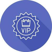 icono de línea vip vector