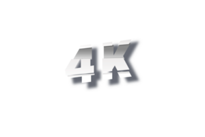 4 k subscribers celebration greeting Number with cutting design png