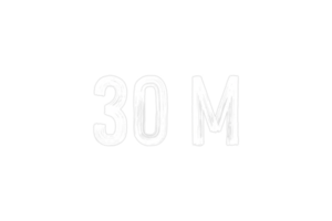 30 million subscribers celebration greeting Number with chalk design png